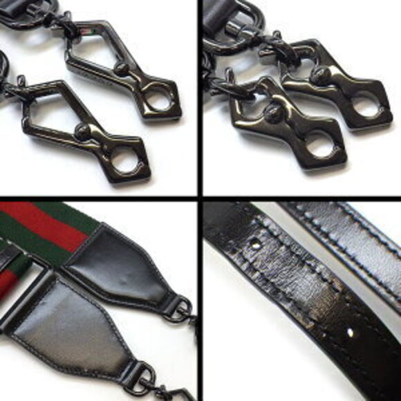 Gucci Bamboo 2way Shoulder Bag Black Leather - Picture 9 of 10